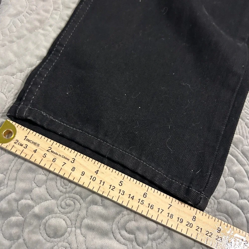 Levis 550 Relaxed Fit Tapered Leg Jeans Mens 36x32 Black Denim